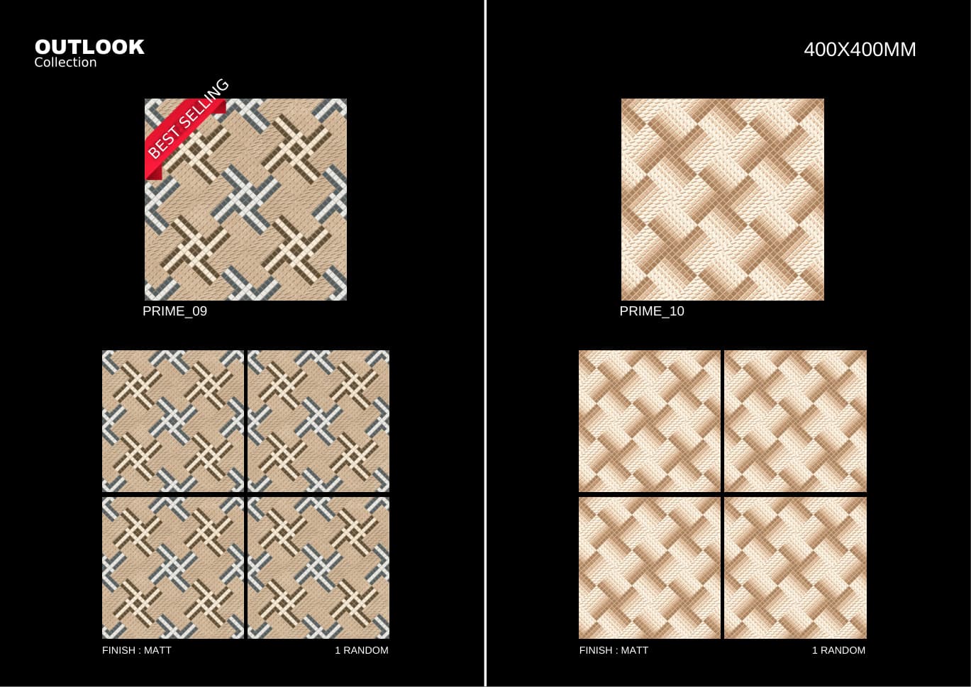 Prime 400x400mm outdoor tile