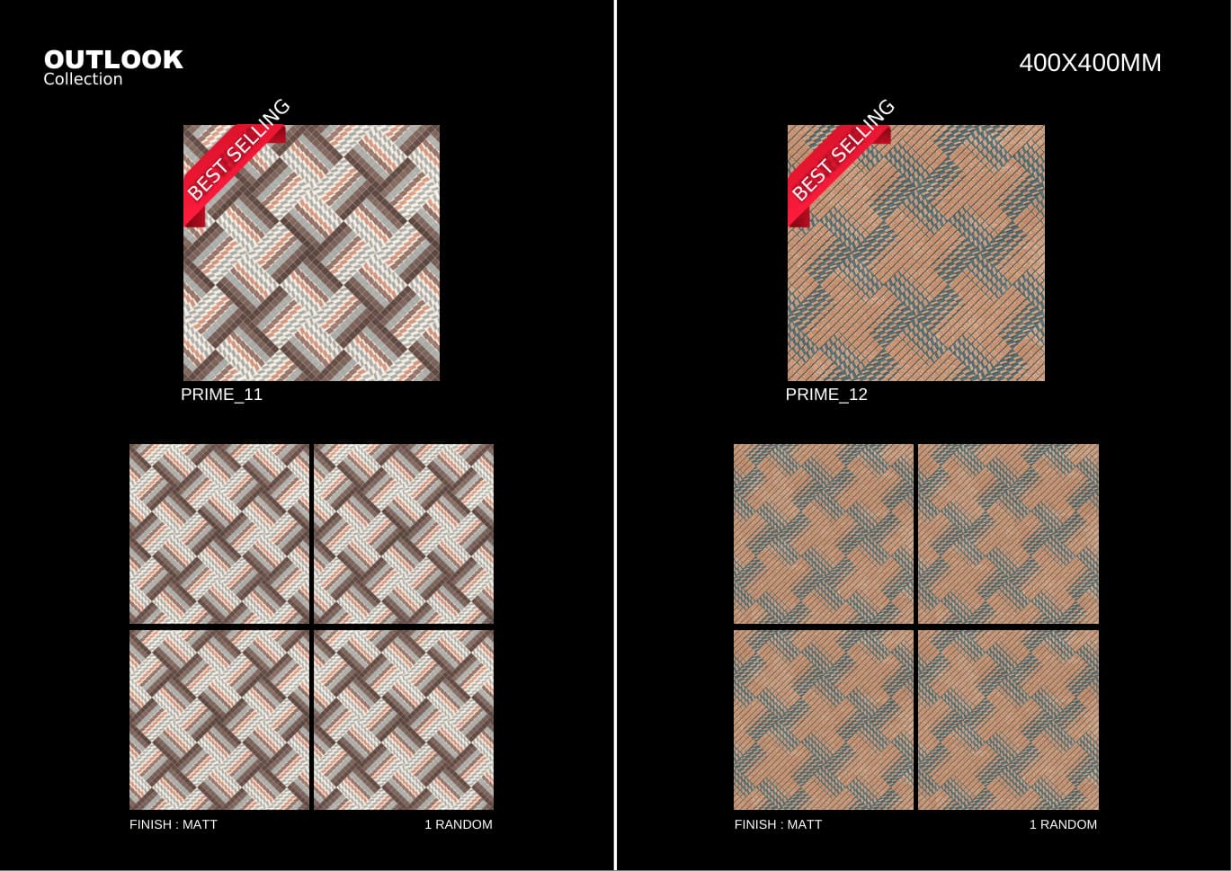 Prime 400x400mm outdoor tile