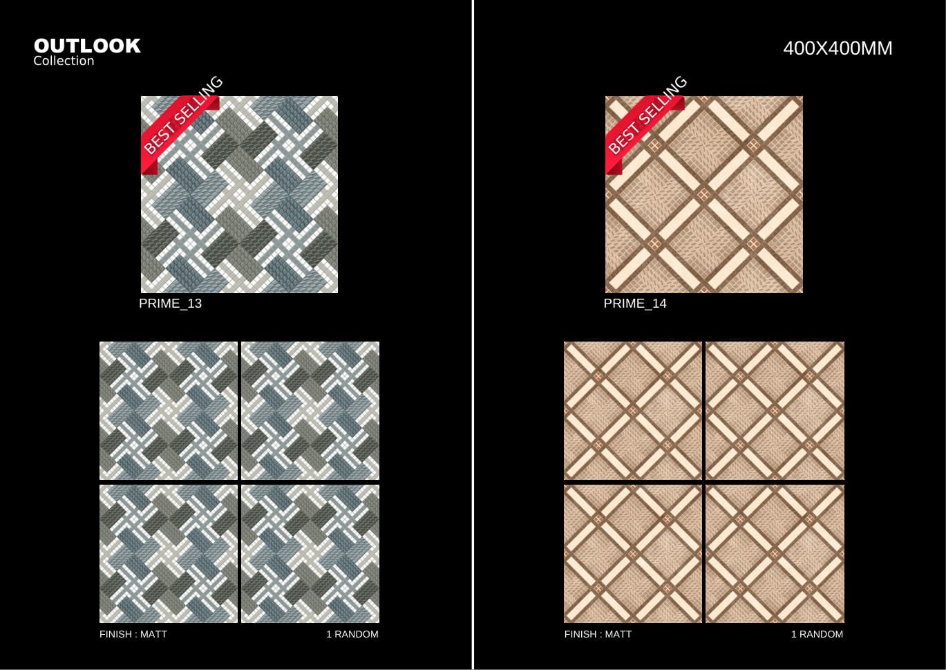 Prime 400x400mm outdoor tile