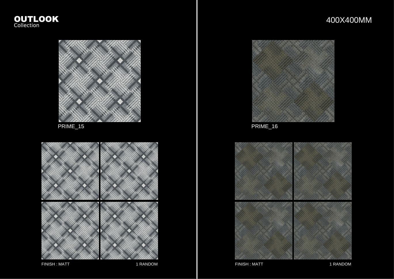 Prime 400x400mm outdoor tile
