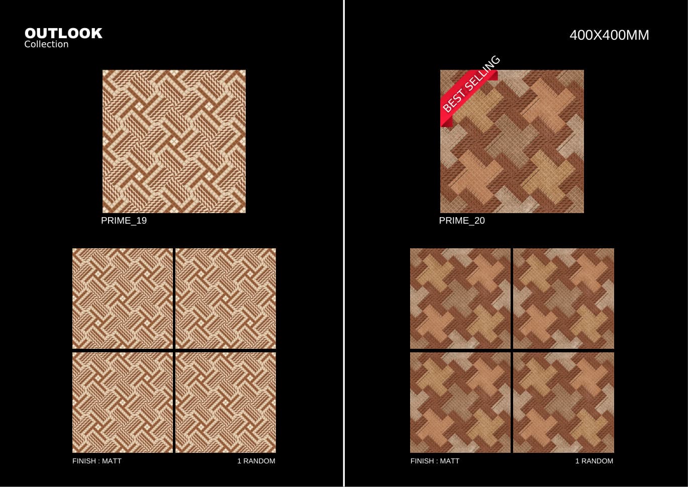 Prime 400x400mm outdoor tile