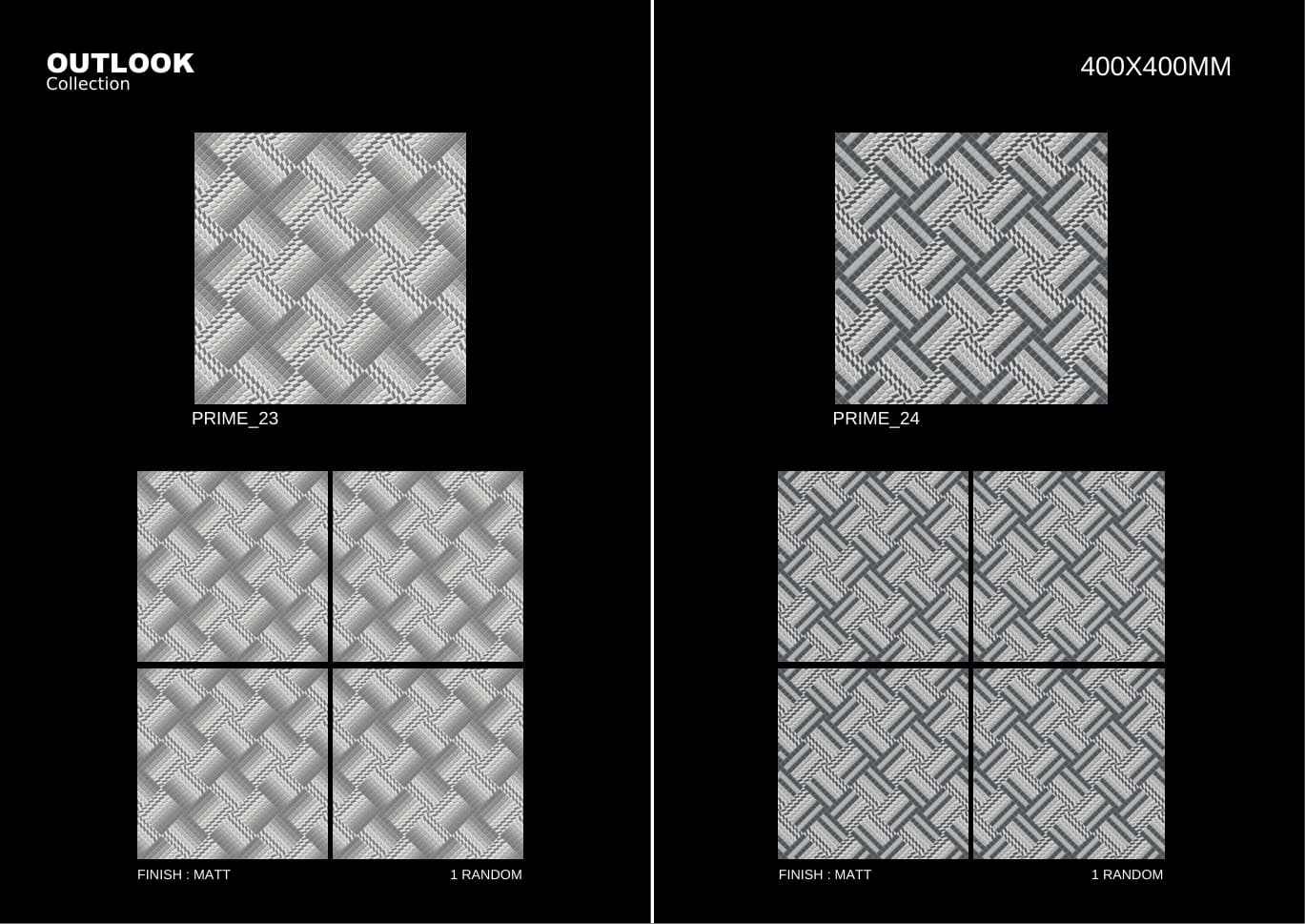 Prime 400x400mm outdoor tile