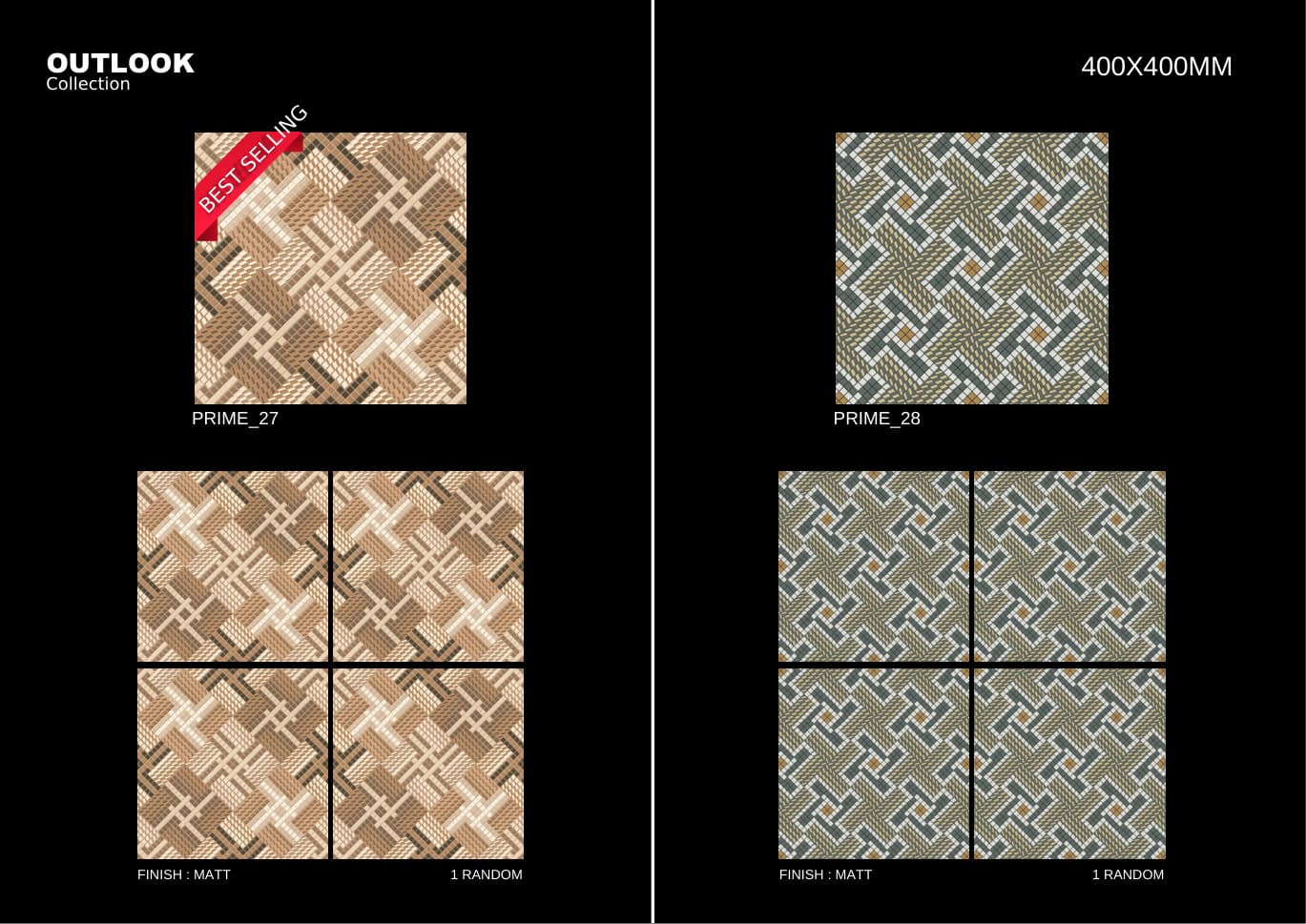 Prime 400x400mm outdoor tile
