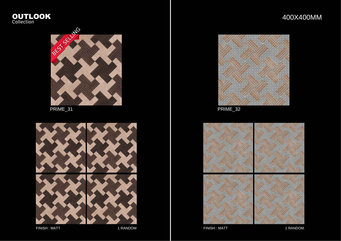 Prime 400x400mm outdoor tile