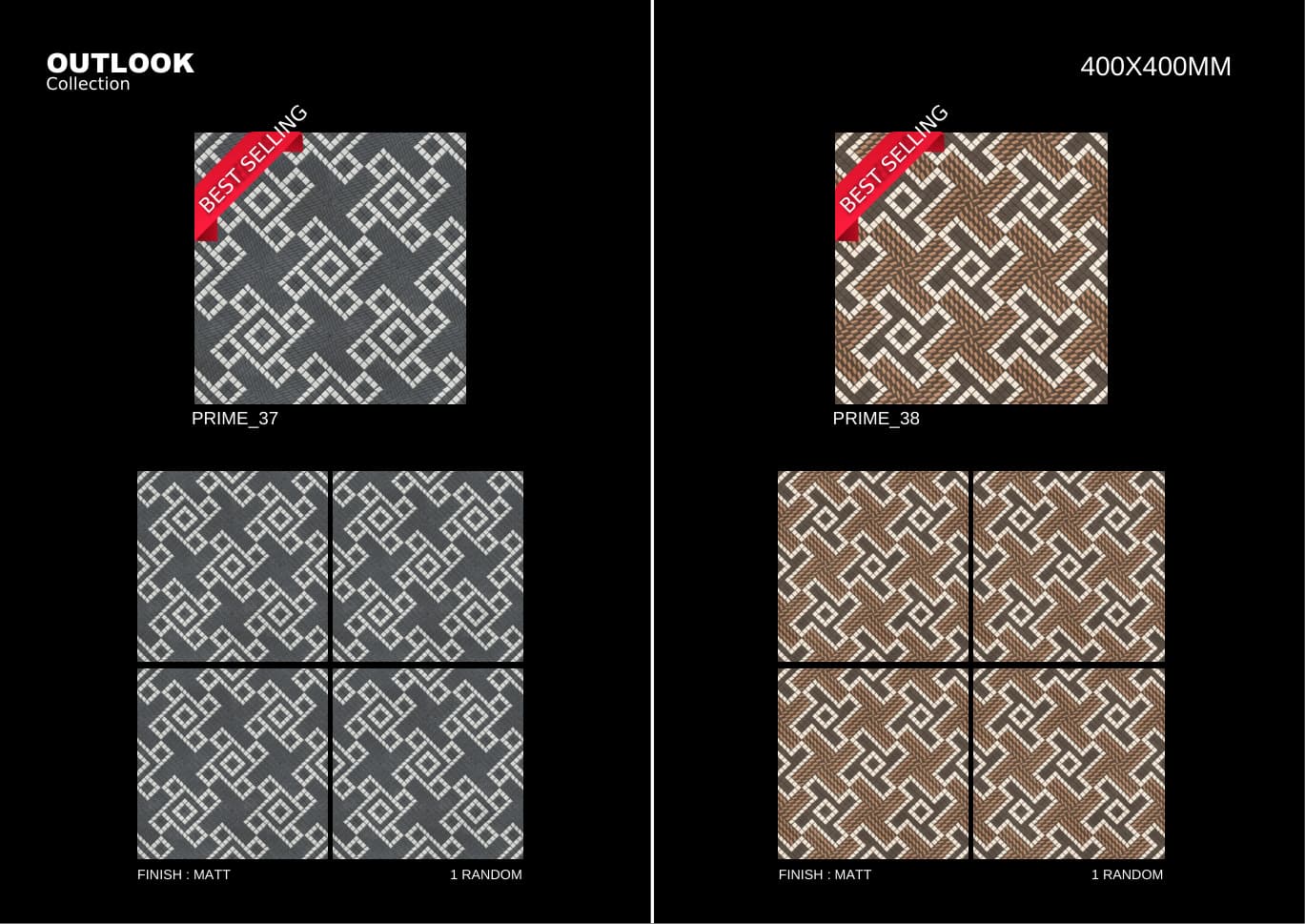 Prime 400x400mm outdoor tile
