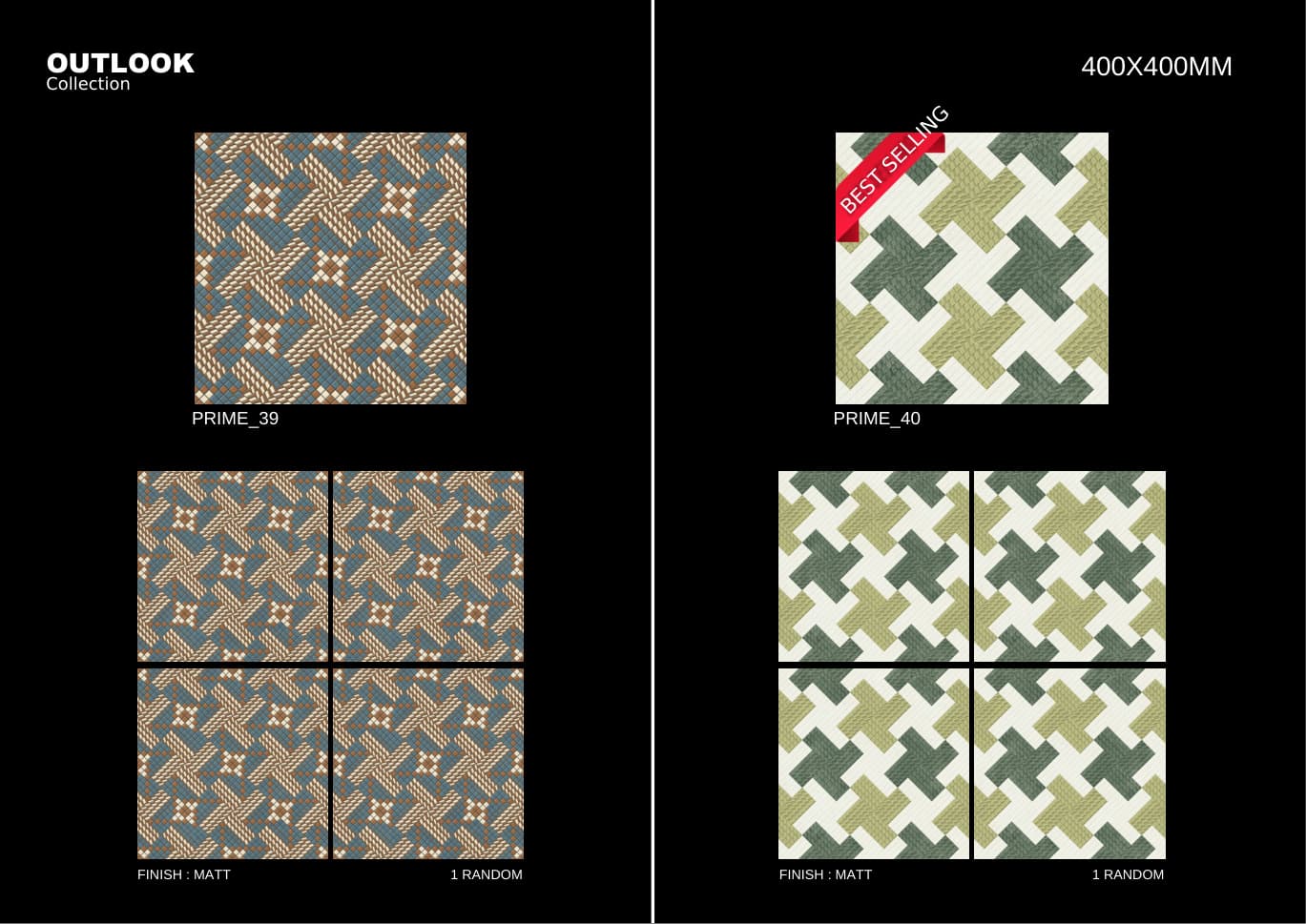 Prime 400x400mm outdoor tile