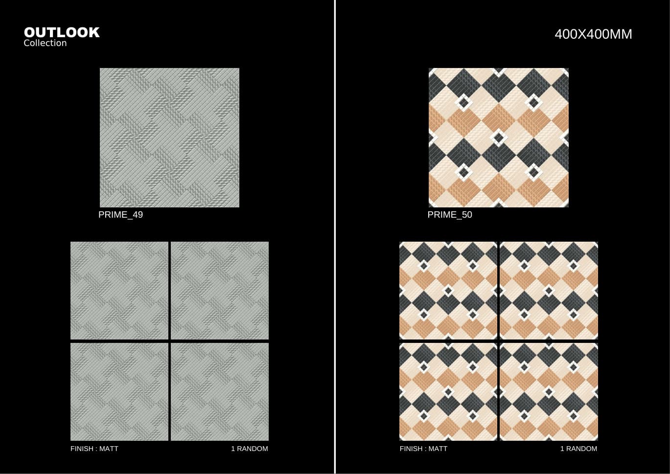 Prime 400x400mm outdoor tile