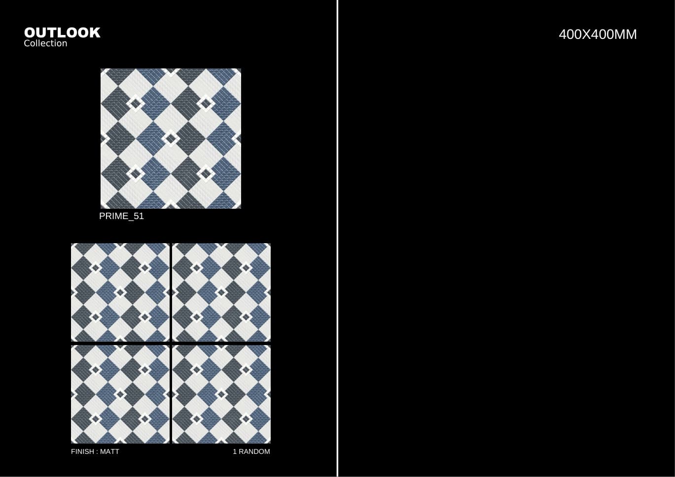 Prime 400x400mm outdoor tile