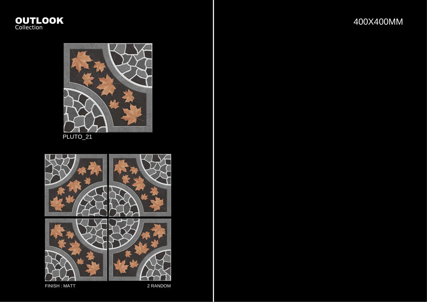 Pluto 400x400mm outdoor tile