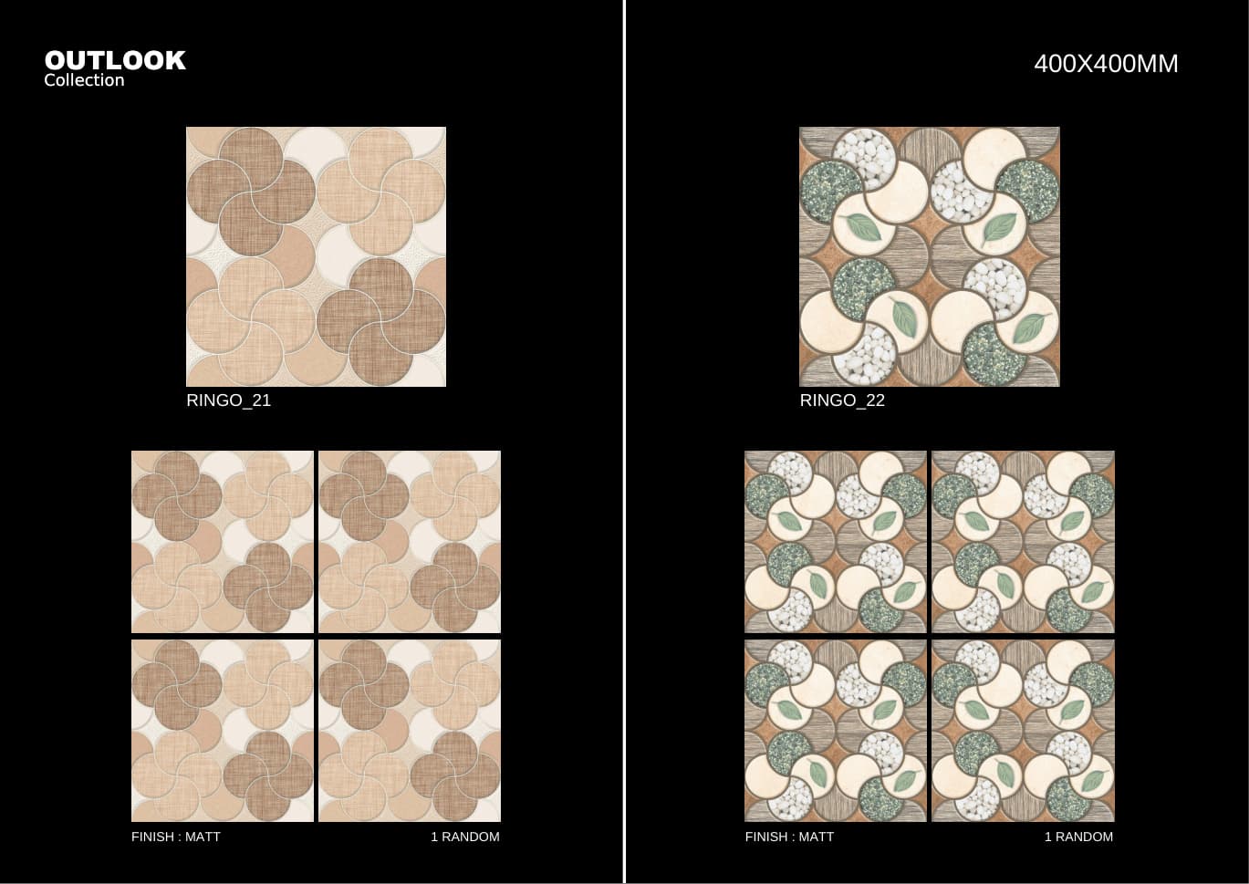 Ringo 400x400mm outdoor tile
