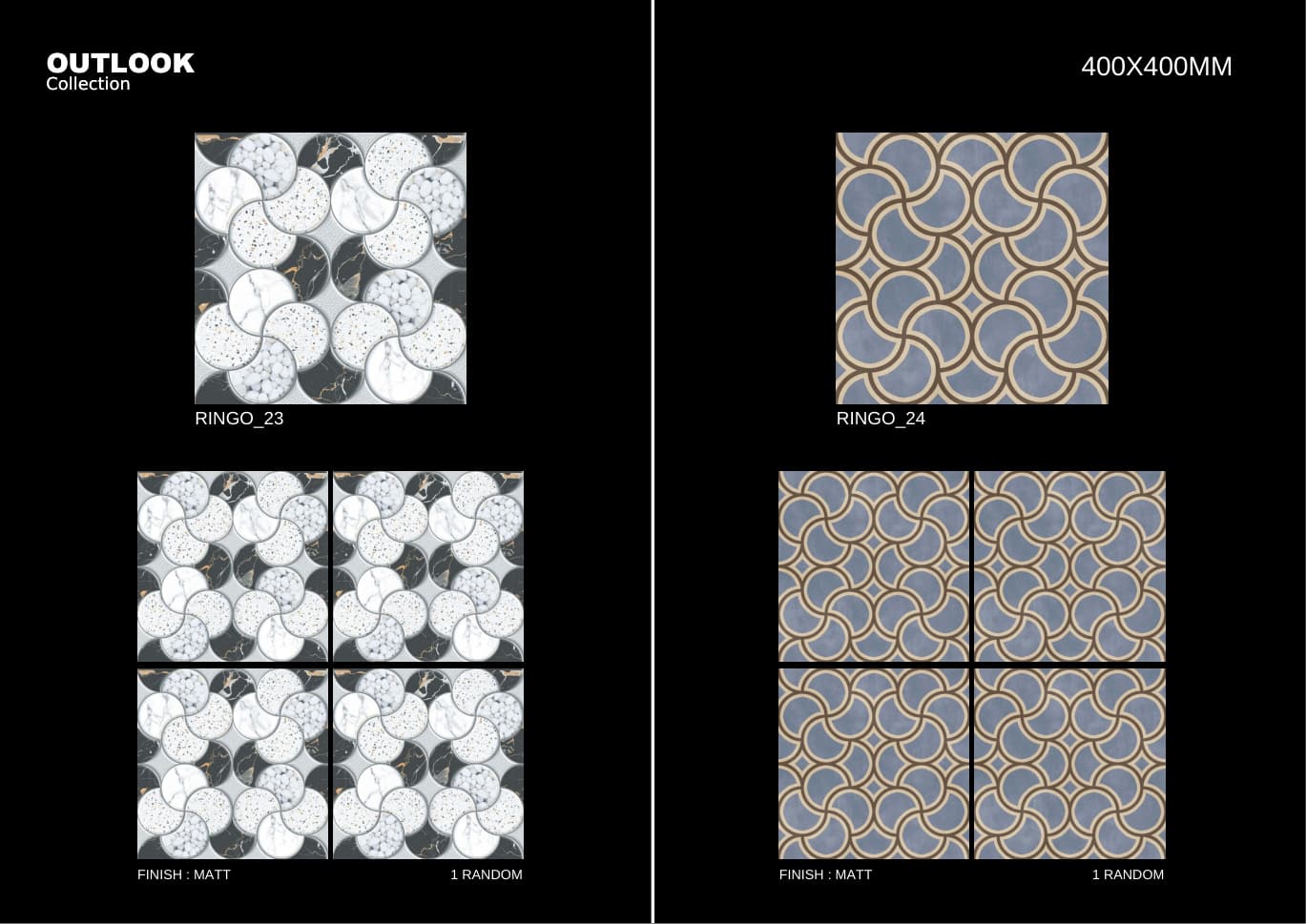 Ringo 400x400mm outdoor tile