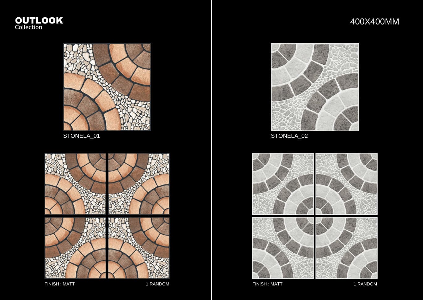 Stonela 400x400mm outdoor tile