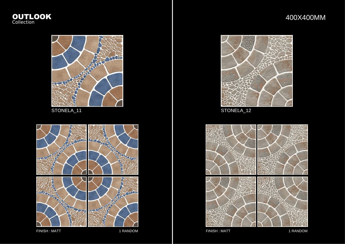 Stonela 400x400mm outdoor tile