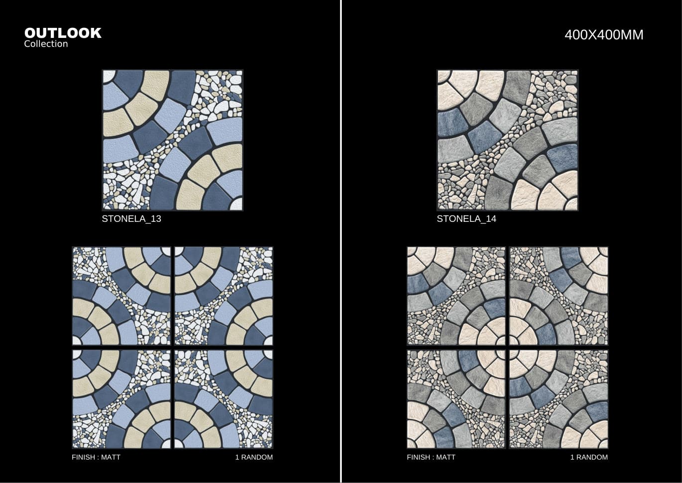 Stonela 400x400mm outdoor tile