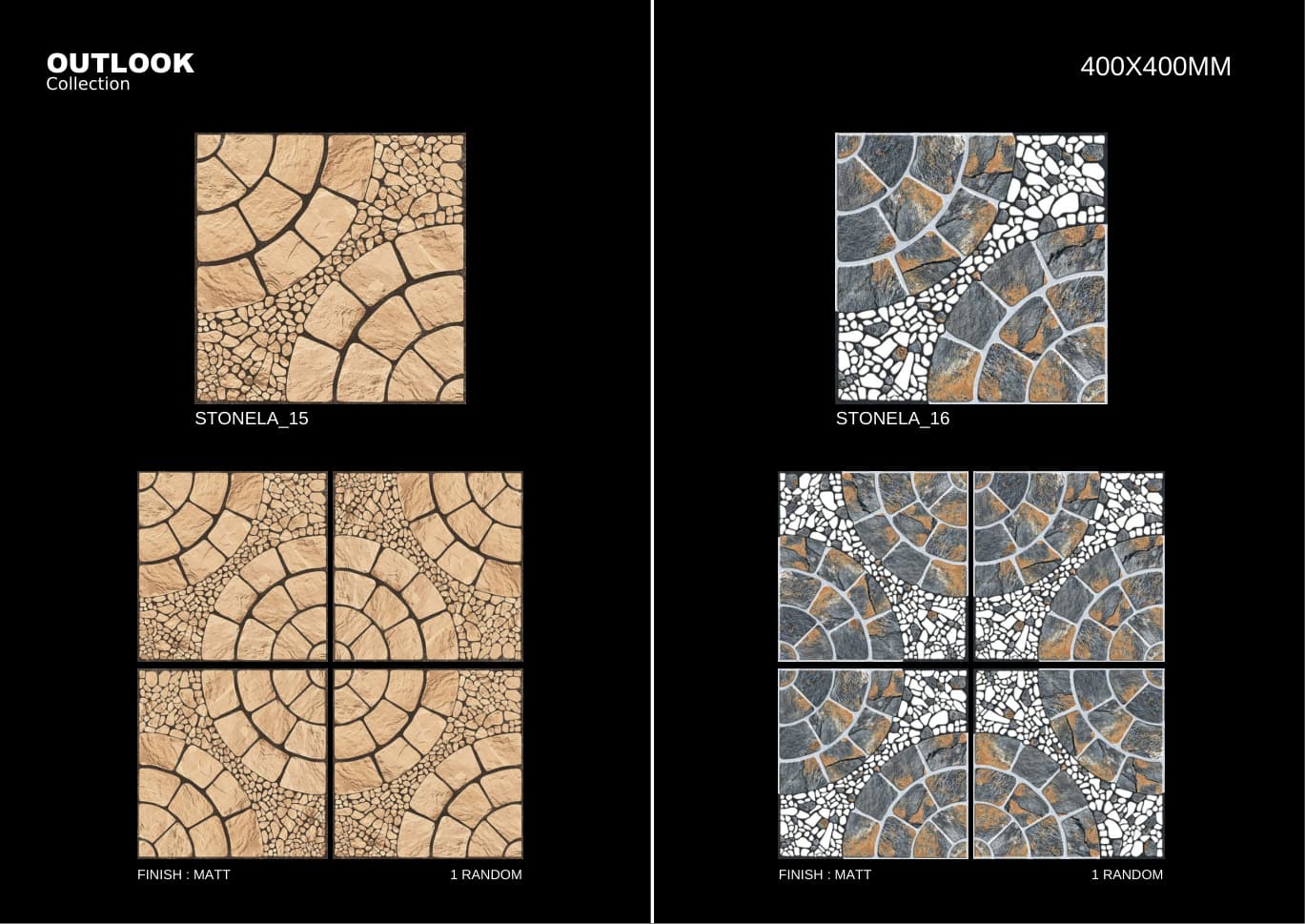 Stonela 400x400mm outdoor tile