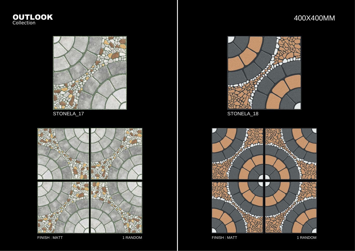 Stonela 400x400mm outdoor tile