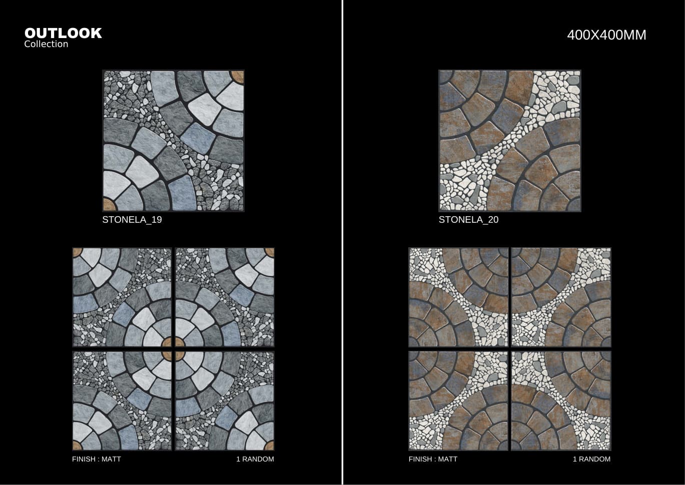 Stonela 400x400mm outdoor tile