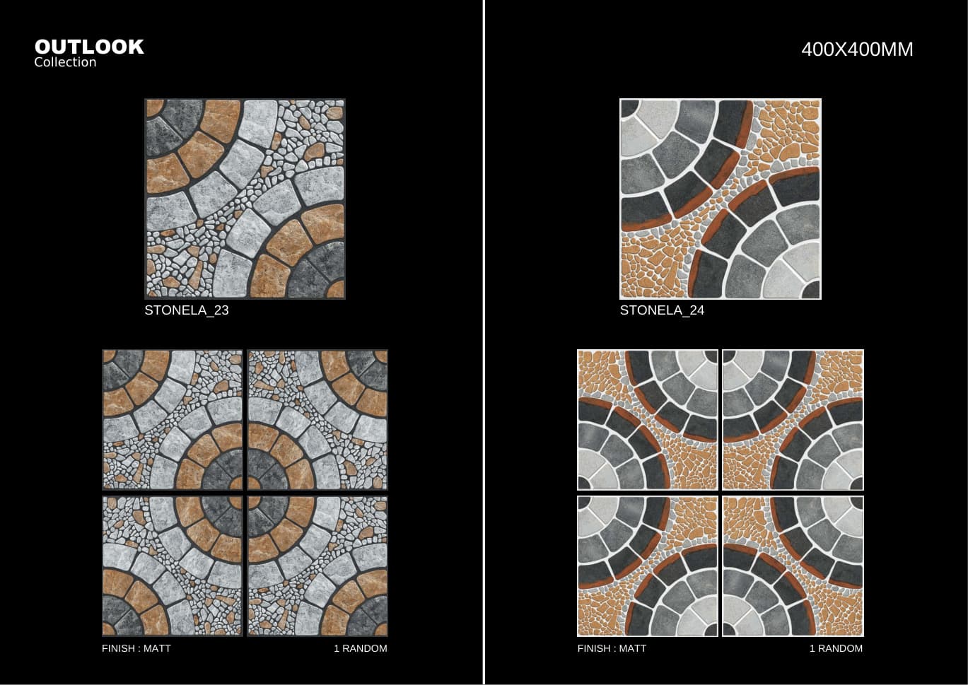 Stonela 400x400mm outdoor tile