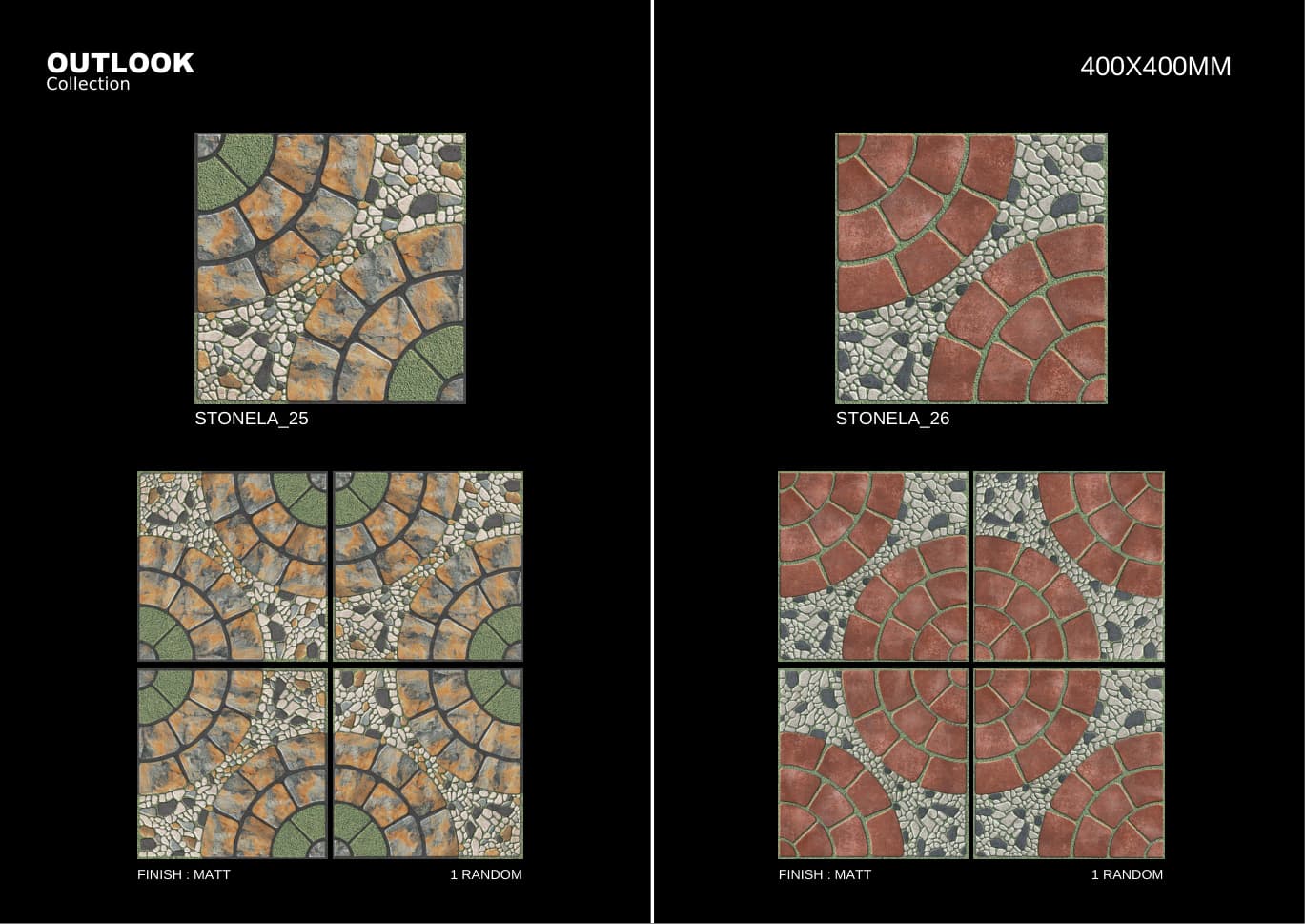 Stonela 400x400mm outdoor tile