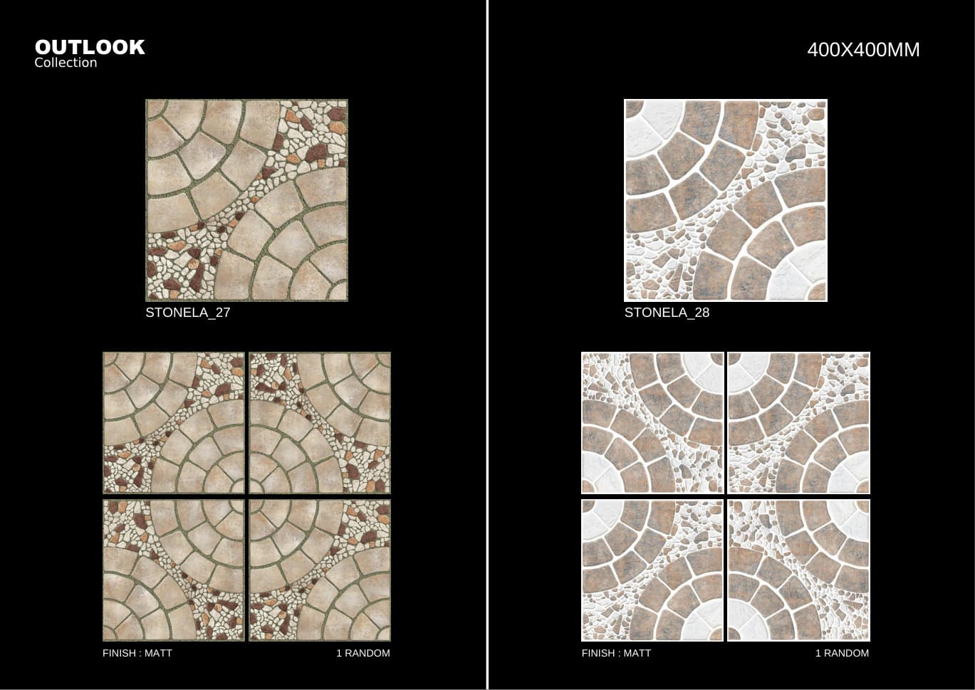 Stonela 400x400mm outdoor tile