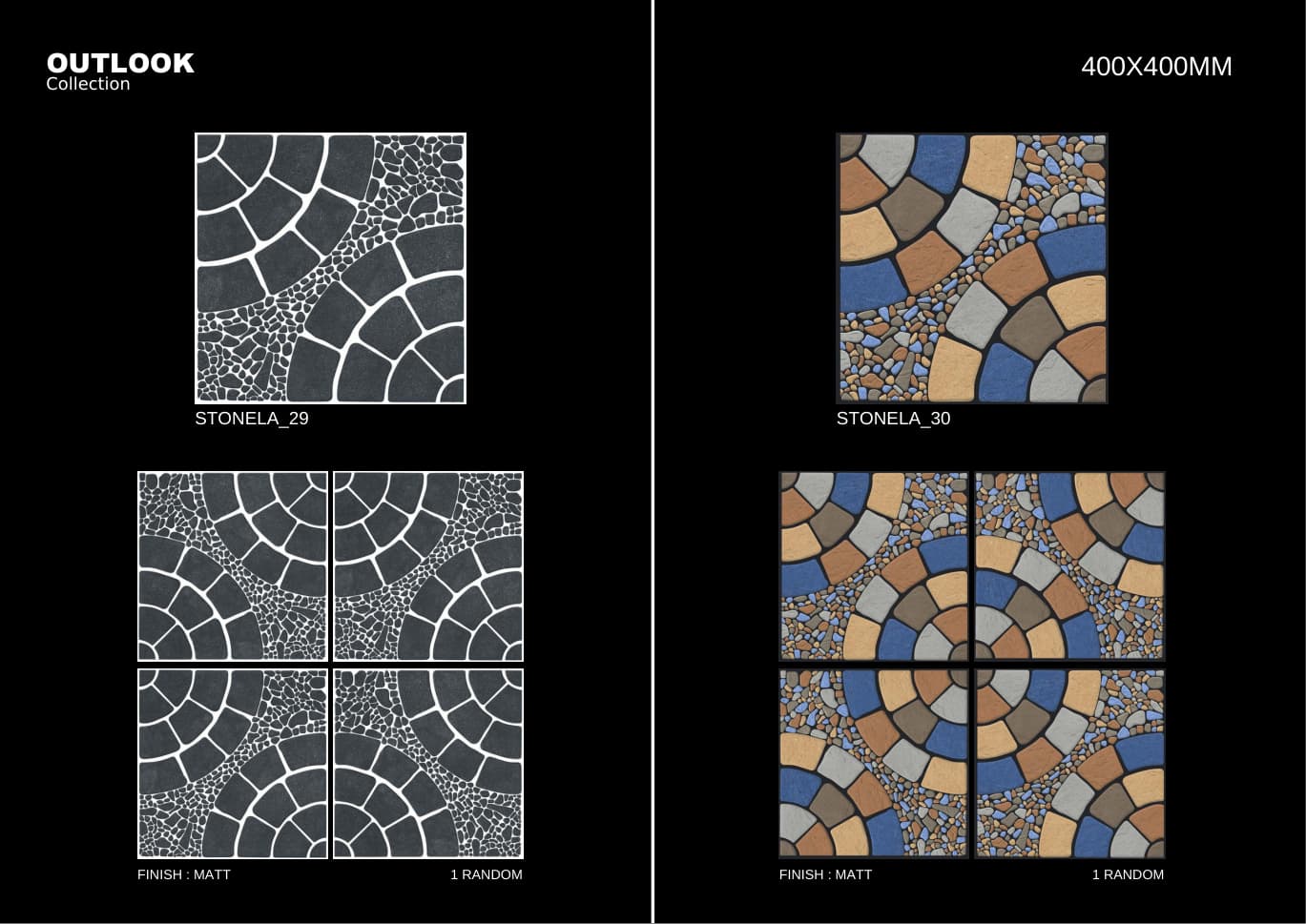 Stonela 400x400mm outdoor tile