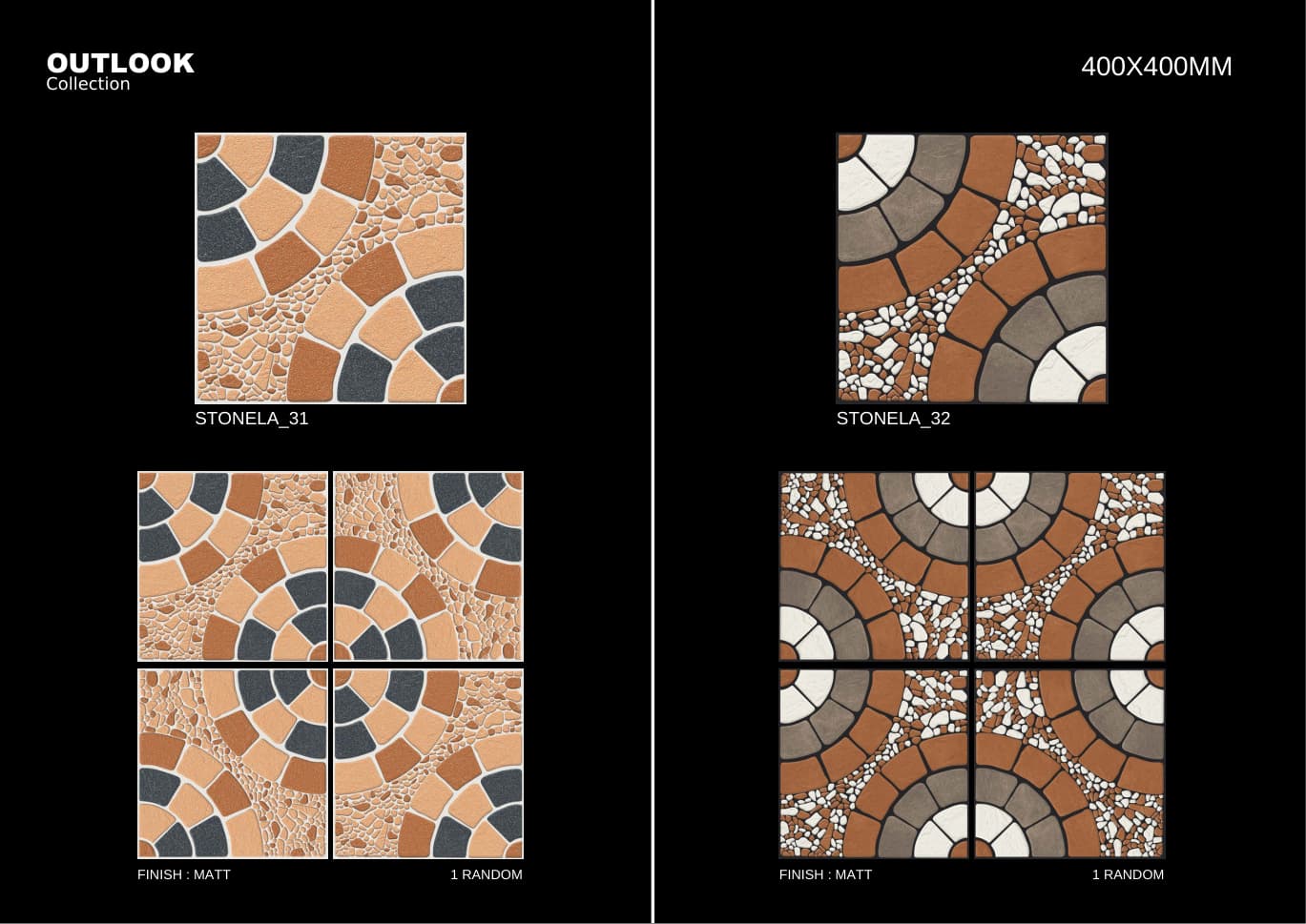 Stonela 400x400mm outdoor tile