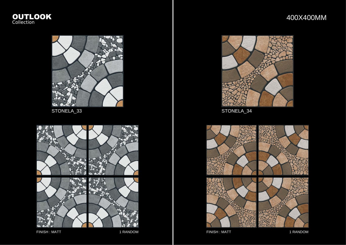 Stonela 400x400mm outdoor tile