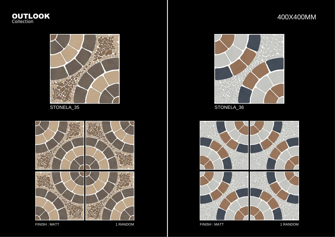 Stonela 400x400mm outdoor tile