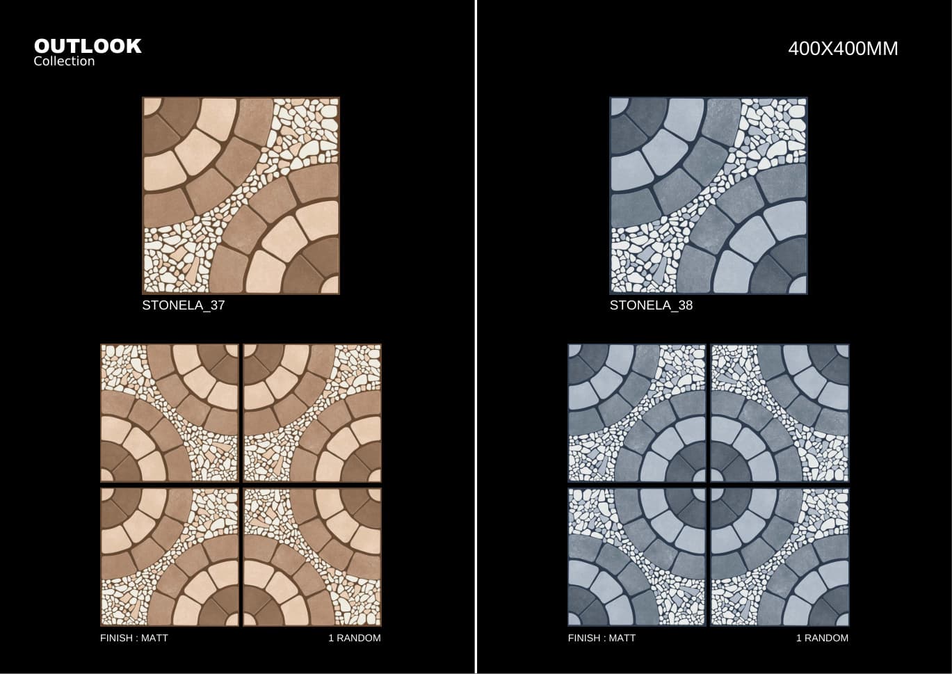 Stonela 400x400mm outdoor tile