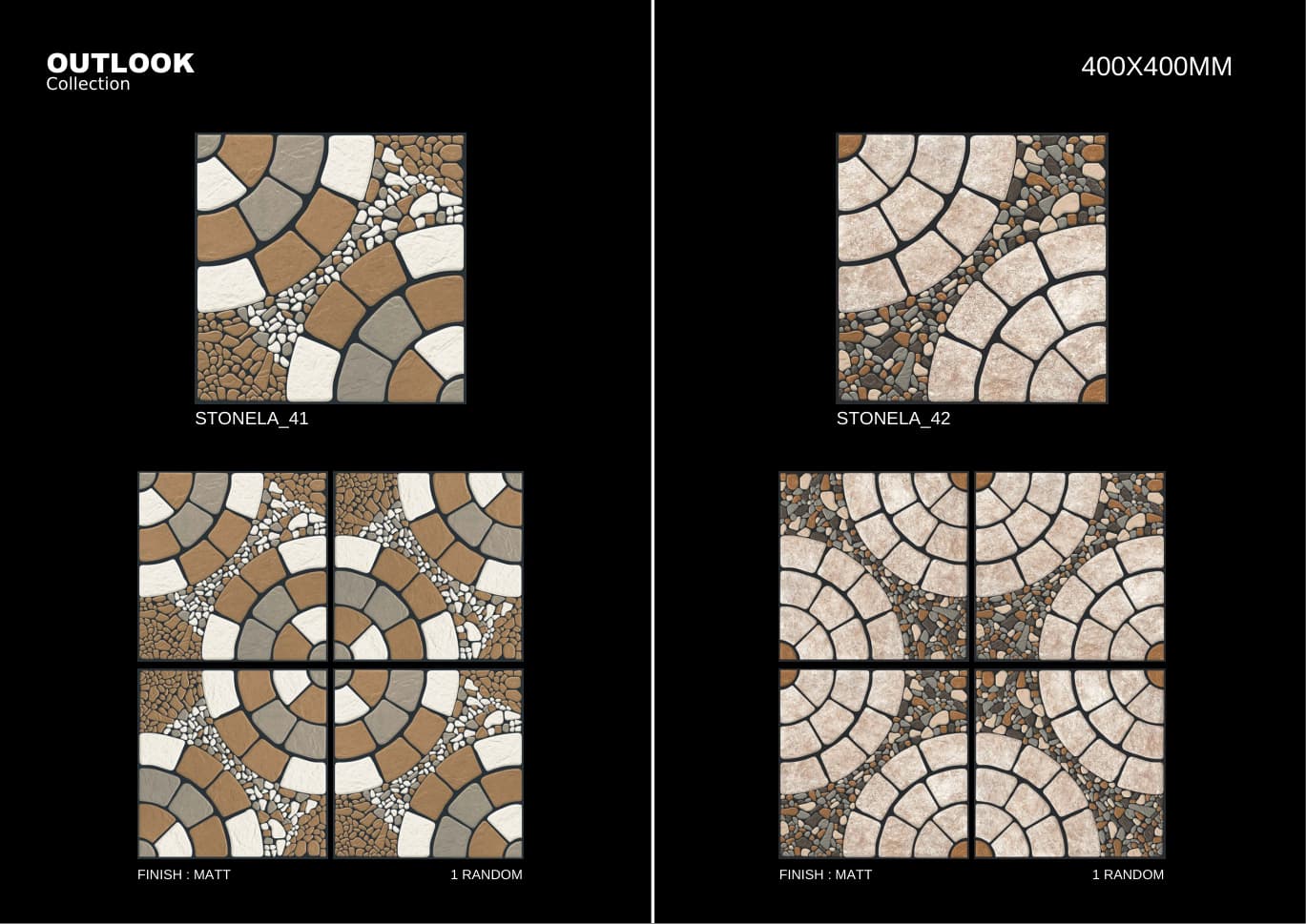 Stonela 400x400mm outdoor tile