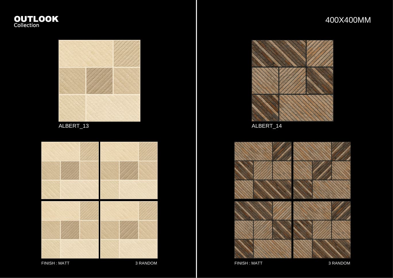Albert 400x400mm outdoor tile