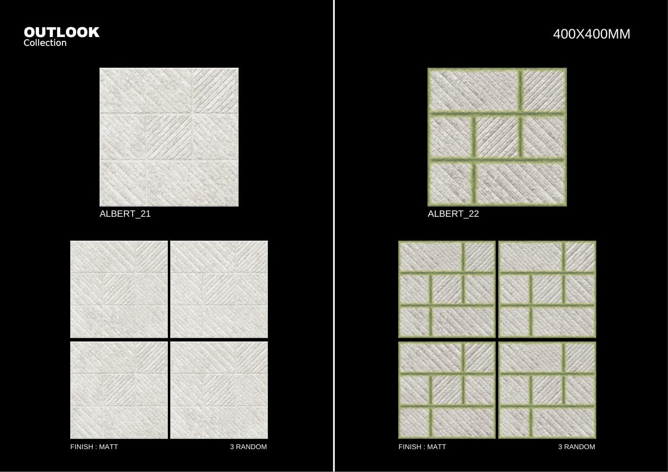 Albert 400x400mm outdoor tile