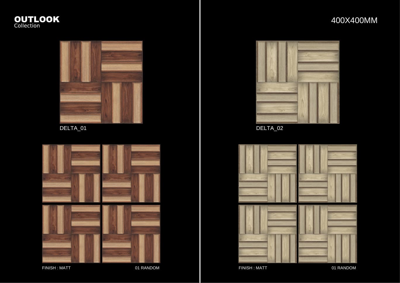 Delta 400x400mm outdoor tile