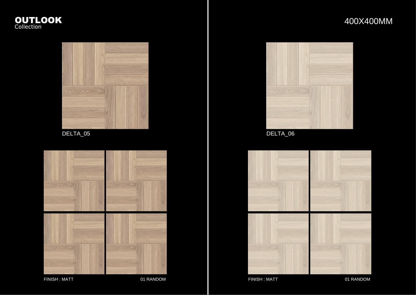 Delta 400x400mm outdoor tile