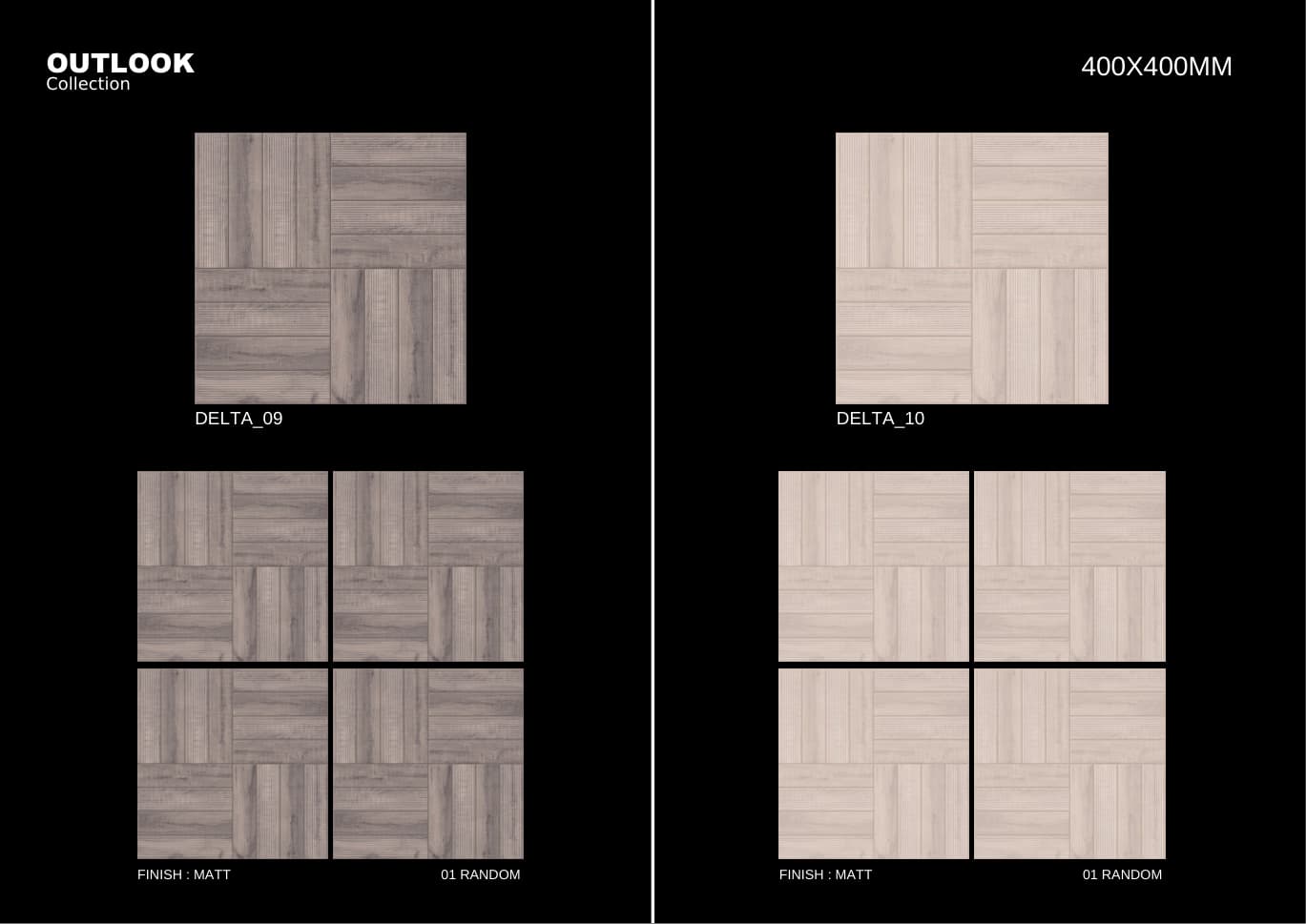 Delta 400x400mm outdoor tile