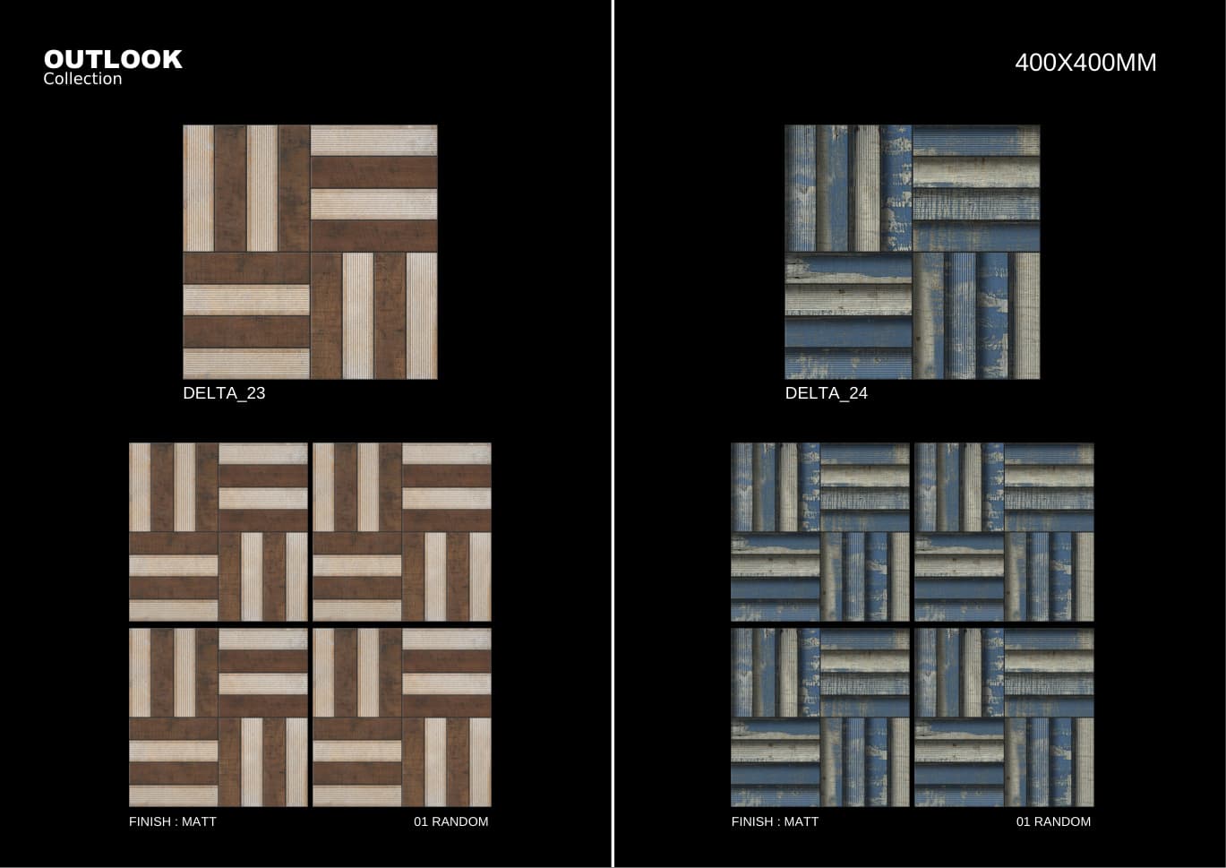 Delta 400x400mm outdoor tile