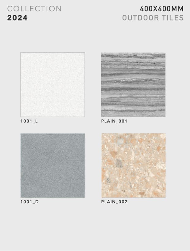 Plain 400x400mm outdoor tile