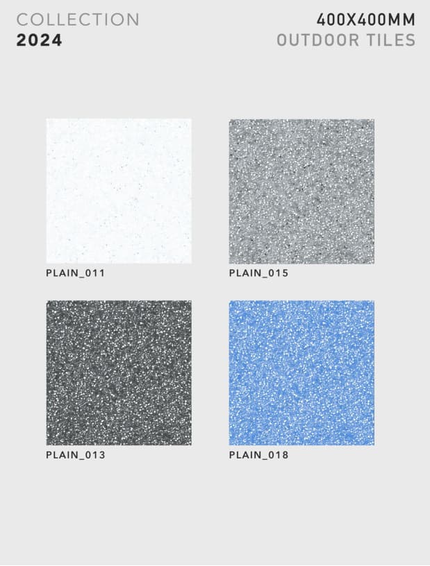 Plain 400x400mm outdoor tile