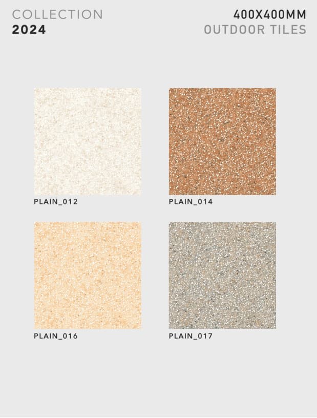 Plain 400x400mm outdoor tile