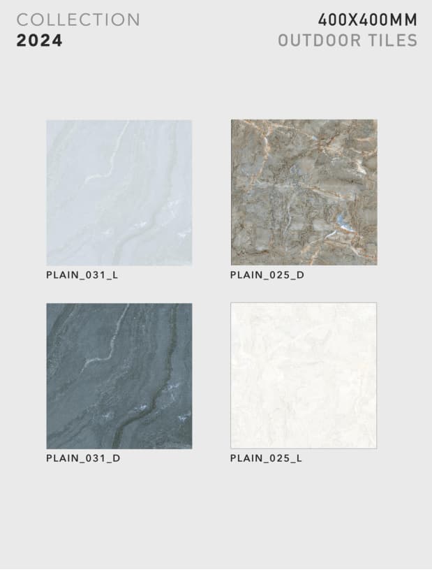 Plain 400x400mm outdoor tile