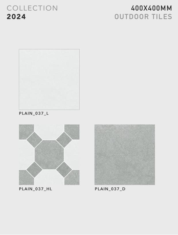 Plain 400x400mm outdoor tile
