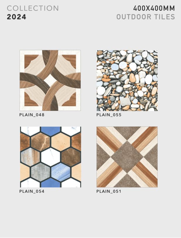 Plain 400x400mm outdoor tile
