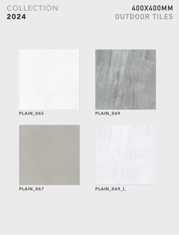 Plain 400x400mm outdoor tile