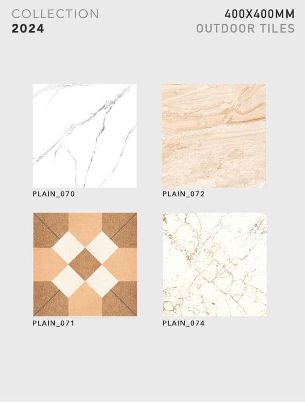 Plain 400x400mm outdoor tile