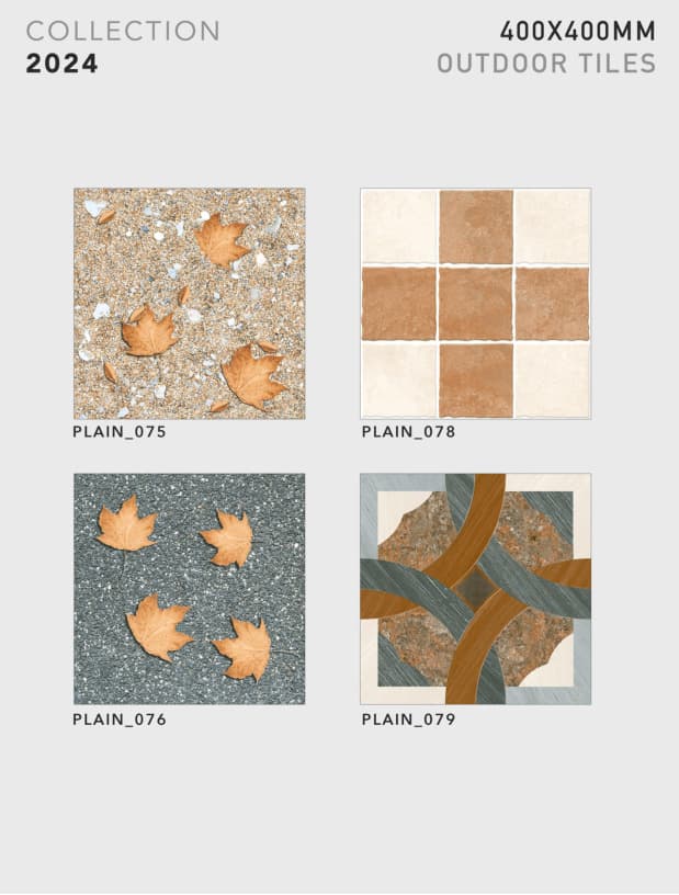 Plain 400x400mm outdoor tile