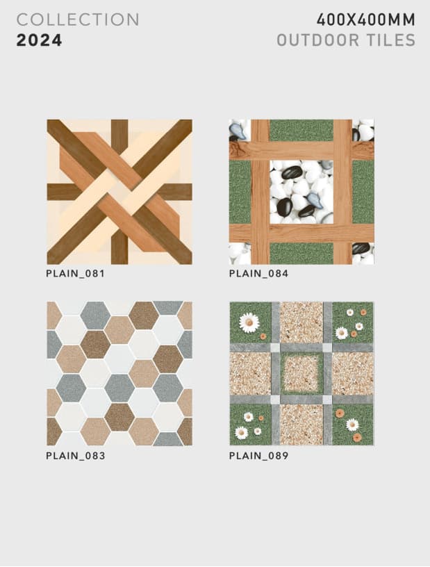 Plain 400x400mm outdoor tile