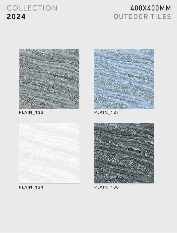 Plain 400x400mm outdoor tile
