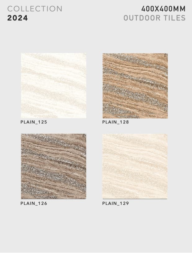 Plain 400x400mm outdoor tile