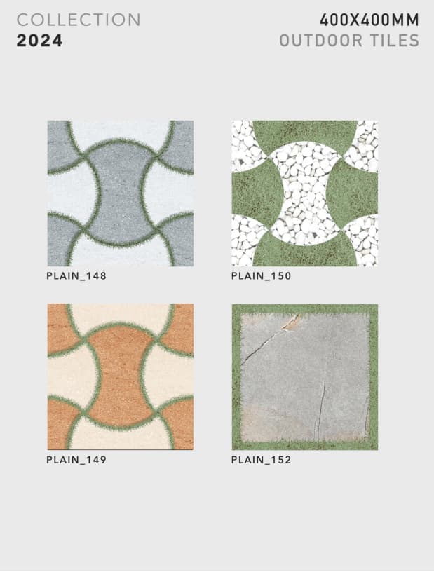 Plain 400x400mm outdoor tile
