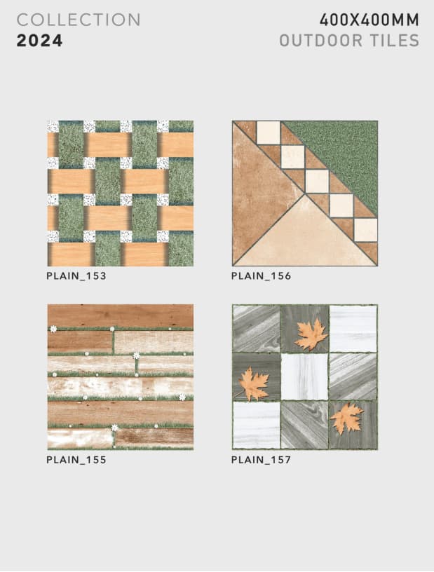 Plain 400x400mm outdoor tile
